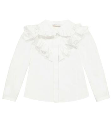 Cotton poplin shirt | Monnalisa