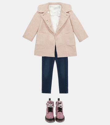 Cotton poplin shirt | Monnalisa