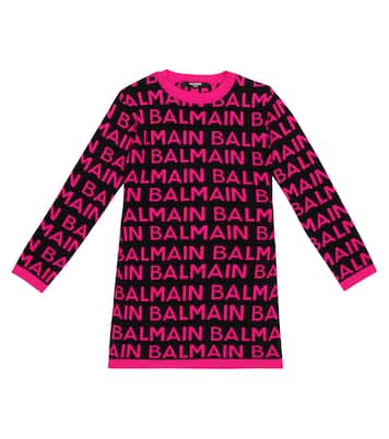 Robe en coton à logo | Balmain Kids