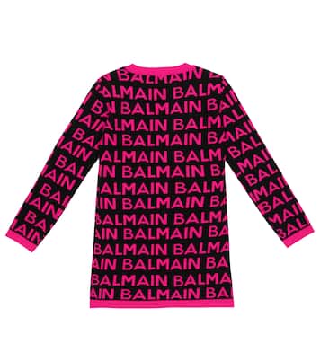 Robe en coton à logo | Balmain Kids