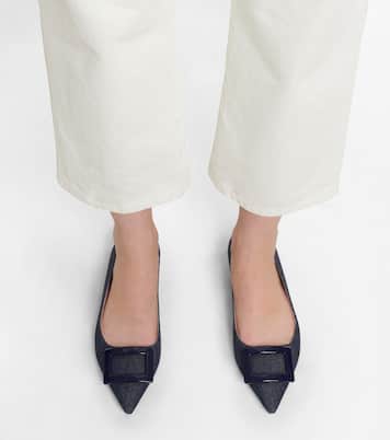 Gommettine Ball denim ballet flats | Roger Vivier