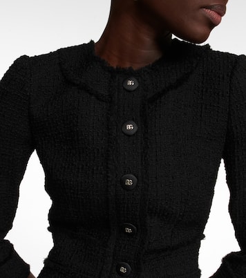 Vestido corto en mezcla de lana | Dolce&Gabbana