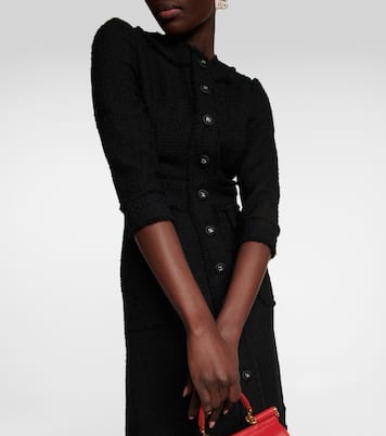 Vestido corto en mezcla de lana | Dolce&Gabbana