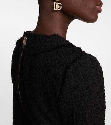 Vestido corto en mezcla de lana | Dolce&Gabbana