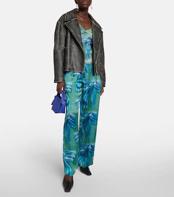 Bedrucktes Top aus Satin | Acne Studios