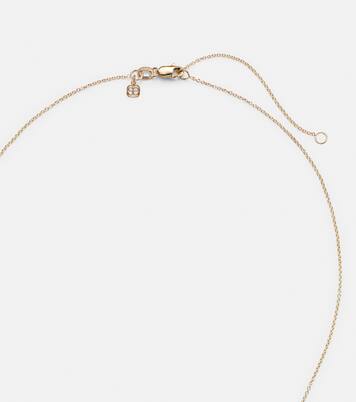 Mini Moroccan 14kt gold necklace with enamel and diamond | Sydney Evan