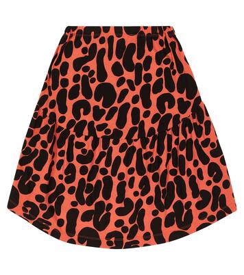 Bird printed cotton skirt | The Animals Observatory