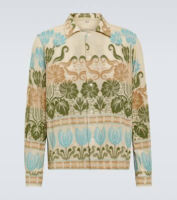 Tulipa printed cotton shirt | Bode