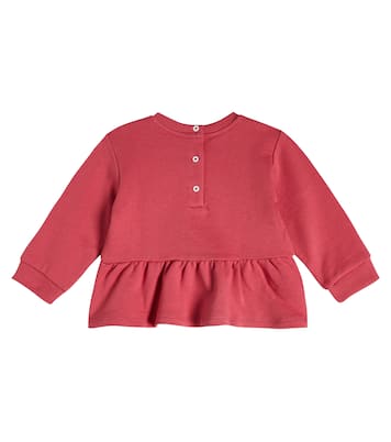 Baby logo cotton-blend sweatshirt | Balmain Kids