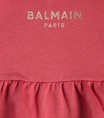 Baby logo cotton-blend sweatshirt | Balmain Kids