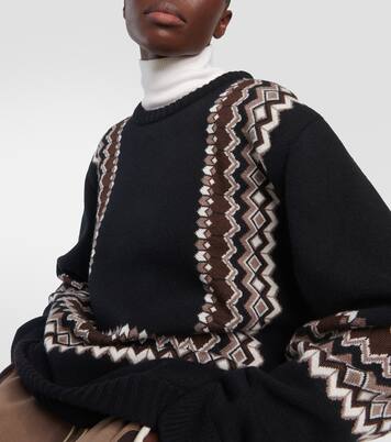 Pull en jacquard de laine mélangée | Chloé