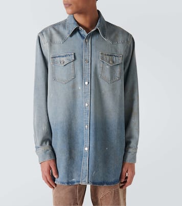 Distressed denim shirt | Acne Studios