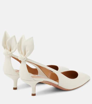 Pumps Bow Tie 50 aus Leder | Aquazzura