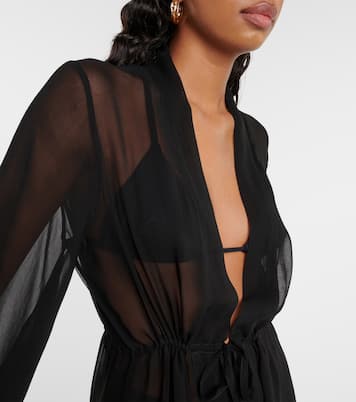 Abito lungo Betty con scollo a V | Alexandra Miro