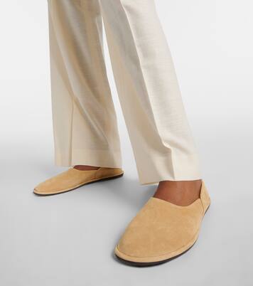 Canal suede slip-on shoes | The Row