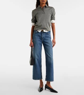 Gerade High-Rise Cropped Jeans Ren | Agolde