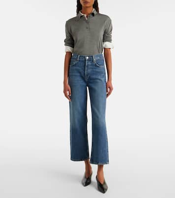 Gerade High-Rise Cropped Jeans Ren | Agolde