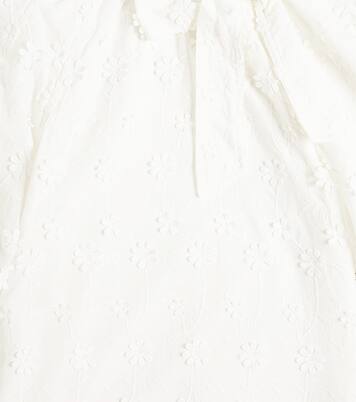 Tie-neck cotton dress | Petite Amalie  