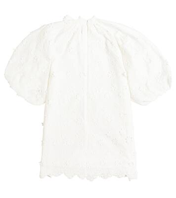 Tie-neck cotton dress | Petite Amalie  