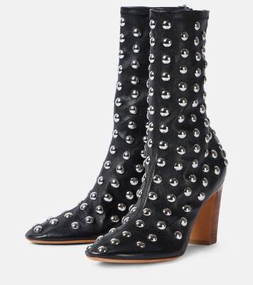 Botines Apollo 85 de piel con tachuelas | Khaite