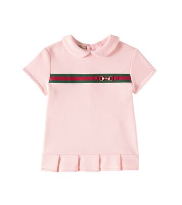 Baby Horsebit cotton dress | Gucci Kids