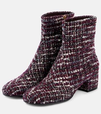 45 bouclé ankle boots | Gianvito Rossi