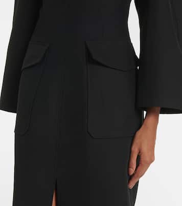 罗缎中长连衣裙 | CO