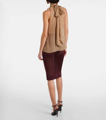 Blusa in mussola di seta  | Saint Laurent