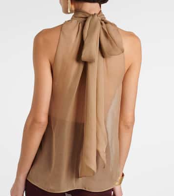 Blusa in mussola di seta  | Saint Laurent