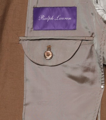 Single-breasted silk and linen blazer | Ralph Lauren Purple Label