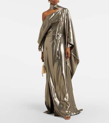 Taylor Seventies silk-blend lamé kaftan | Taller Marmo