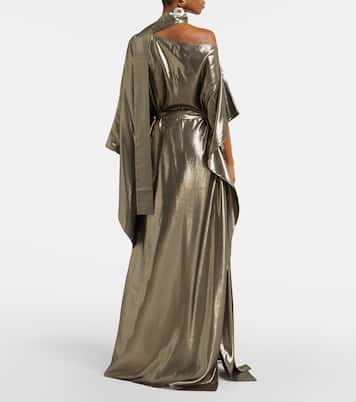 Taylor Seventies silk-blend lamé kaftan | Taller Marmo
