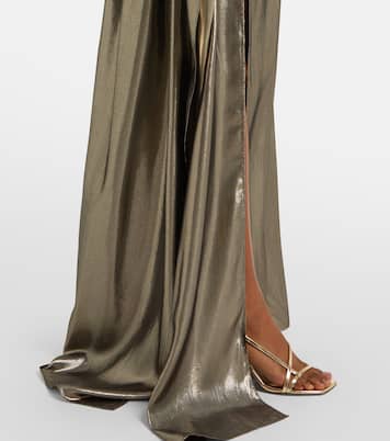 Taylor Seventies silk-blend lamé kaftan | Taller Marmo