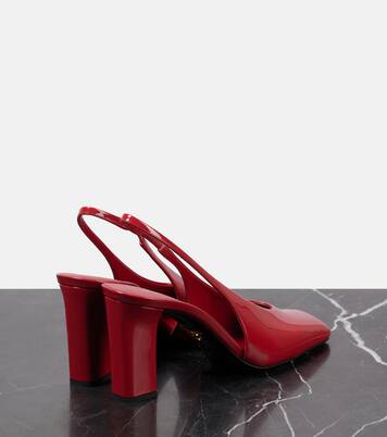 Slingback-Pumps 85 aus Lackleder | Prada