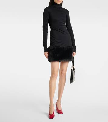 Slingback-Pumps 85 aus Lackleder | Prada