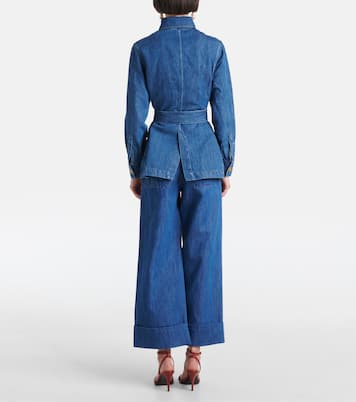 Belted denim jacket | Valentino
