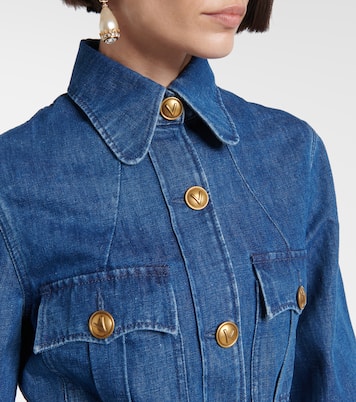 Belted denim jacket | Valentino