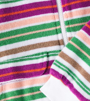 Malika striped cotton-blend jacket | Molo