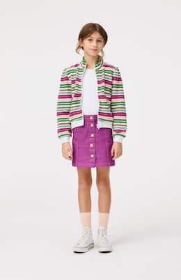 Malika striped cotton-blend jacket | Molo