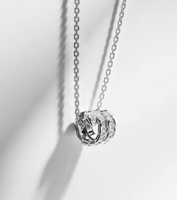 Halskette Serpenti Viper aus 18kt Weißgold (750/1000) mit Diamanten | Bvlgari