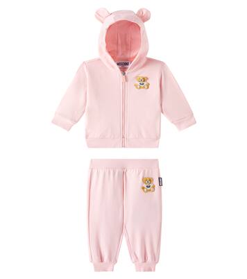 Baby Teddy Bear cotton hoodie and sweatpants | Moschino Kids