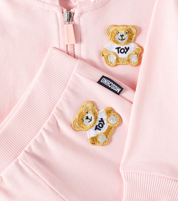 Baby Teddy Bear cotton hoodie and sweatpants | Moschino Kids