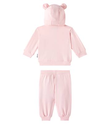Baby Teddy Bear cotton hoodie and sweatpants | Moschino Kids