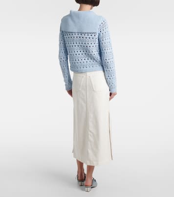 Cardigan aus einem Baumwollgemisch | Ganni