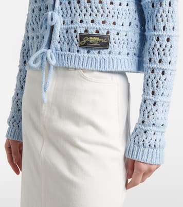 Cardigan aus einem Baumwollgemisch | Ganni