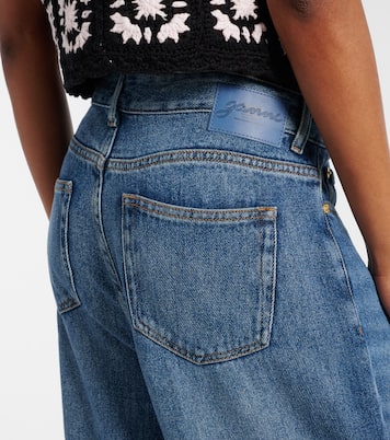 Jeans anchos plisados | Ganni