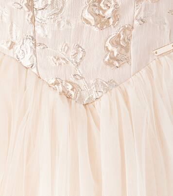 Floral jacquard dress | Monnalisa