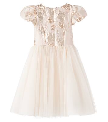 Floral jacquard dress | Monnalisa