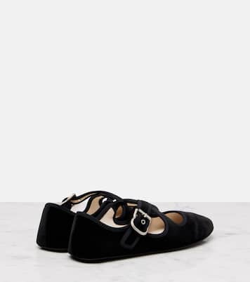 Ballerinas aus Samt | Alaïa