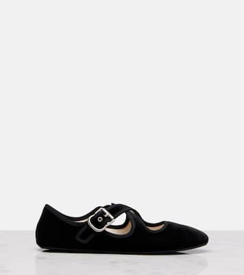 Ballerinas aus Samt | Alaïa